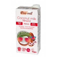 Ecomil BIO kokosriekstu dzēriens bez cukura ar mandelēm, 1l