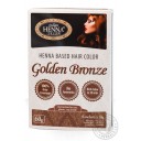 Indian Henna Salon matu krāsa uz hennas bāzes Golden Bronze (zeltainā bronza), 6x10g