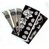 Indian Henna Cone Black konusi zīmēšanai uz ķermeņa melnā krāsā + 2gb. trafareti, 3x20g