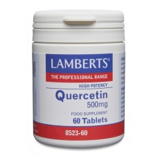 Lamberts uztura bagātinātājs Augstas iedarbības kvercetīns 500mg, 60 tabl.