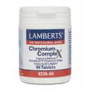 Lamberts uztura bagātinātājs Hroma komplekss ar vitamīniem un minerālvielām, 60 tabl.