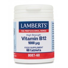 Lamberts uztura bagātinātājs Augstas devas Vitamīns B12 1000µg, 60 tabl.