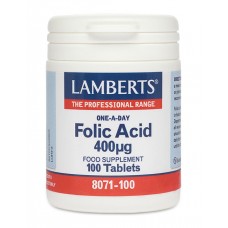 Lamberts uztura bagātinātājs Folijskābe 400µg, 100 tabl.