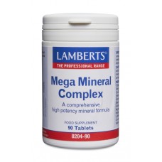 Lamberts uztura bagātinātājs minerālvielu komplekss Mega Mineral Complex, 90 tabl.