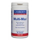 Lamberts uztura bagātinātājs Multi-Max 50+ multivitamīni un minerālvielas ar vīnogu kauliņu ekstraktu, 60 tabl.