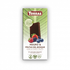 Torras tumšā šokolāde ar meža ogām, bez pievienota cukura, 125g