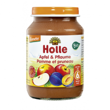 Holle BIO ābolu un plūmju biezenis no 6 mēn., 190g
