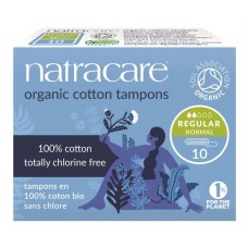 Natracare higiēniskie kokvilnas tamponi Regular, 10gb