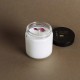Munio Candela Naturella mazā sojas vaska svece stikla burciņā ar aromātu - roze, 100ml
