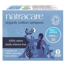 Natracare higiēniskie kokvilnas tamponi Super, 10gb