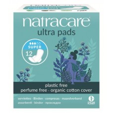 Natracare higiēniskās paketes ar spārniņiem Ultra Super, 12gb