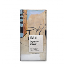 Vivani BIO kapučīno piena (80%) un baltā (20%) šokolāde, 100g