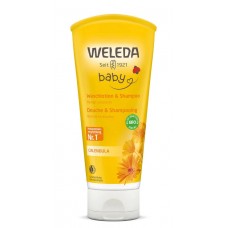 Weleda kliņģerīšu šampūns un dušas ziepes bērniem, 200ml