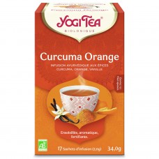 Yogi Tea BIO tēja ar kurkumu, apelsīnu un vaniļu, 17pac./34g