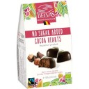 Belvas BIO šokolādes sirsniņas ar pralinē pildījumu, bez pievienota cukura, 100g