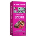Allnutrition F**king Delicious cepumi ar biskvītu un aveņu pildījumu, bez pievienota cukura, 128g