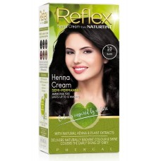 Naturtint krēmveida matu krāsa ar hennu bez amonjaka 1.0 Black melns, 110ml