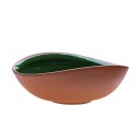 Vaidava Ceramics kolekcija Zeme bļoda sūnu zaļa izliekta, 240x90mm, 2l