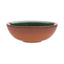 Vaidava Ceramics kolekcija Zeme bļoda sūnu zaļa, 235x85mm, 2l