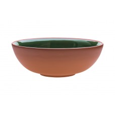 Vaidava Ceramics kolekcija Zeme bļoda sūnu zaļa, 235x85mm, 2l