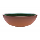 Vaidava Ceramics kolekcija Zeme bļoda sūnu zaļa, 300x100mm, 3l