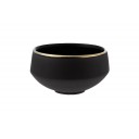Vaidava Ceramics kolekcija Eclipse Gold brokastu bļoda ar zelta maliņu, 148x80mm, 0,75l