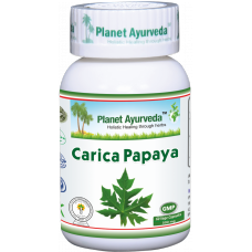 Planet Ayurveda uztura bagātinātājs Carica Papaya (ar papaijas lapu ekstraktu), 60kaps.