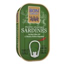 Bon Appetit sardīnes pikantā olīveļļā ar piri-piri garšvielām, 120g