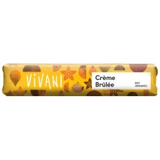 Vivani BIO Creme Brulee piena šokolādes batoniņš ar kraukšķīgo karameli, 40g