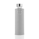 Equa Mismatch stikla ūdens pudele ar mākslīgās ādas apvalku Gray Dove, 750ml