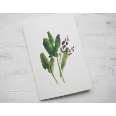 Mydesignpictures atverama kartīte 10*15 cm Green Leaves