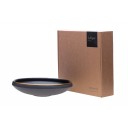 Vaidava Ceramics kolekcija Eclipse Gold pusdienu bļoda ar zelta maliņu, 250x60mm, 1,1l