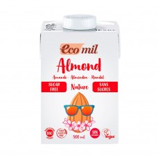 Ecomil BIO bezglutēna mandeļu dzēriens bez cukura, 500ml