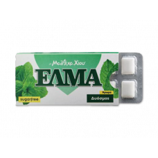 Mastixa Xiou Elma košļājamā gumija ar mastiku un piparmētru, bez pievienota cukura, 10gb. x 1,3g 