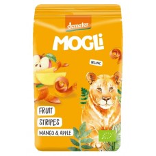 Mogli BIO augļu sloksnes ar mango un āboliem, bez pievienota cukura, 25g