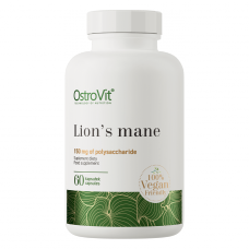 OstroVit uztura bagātinātājs Lion’s mane (eža dižadatene jeb lauvas krēpes), 60 kaps.