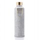 Equa Mismatch stikla ūdens pudele ar filca apvalku Gold, 750ml