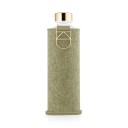 Equa Mismatch stikla ūdens pudele ar filca apvalku Pistachio, 750ml