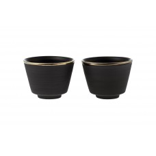 Vaidava Ceramics kolekcija Eclipse Gold Espresso krūzīšu komplekts (2gb), 74x55mm, 0,10l
