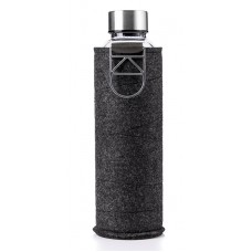 Equa Mismatch stikla ūdens pudele ar filca apvalku Silver, 750ml