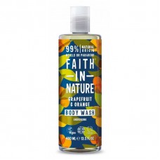 Faith in Nature greipfrūtu un apelsīnu dušas želeja / vannas putas, 400ml 