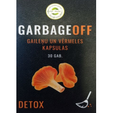Diet Market uztura bagātinātājs Gaileņu un vērmeles kapsulas GARBAGEOFF, 30kaps.