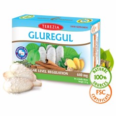 Terezia uztura bagātinātājs GLUREGUL (cukura līmeņa regulēšanai), 60 kaps.