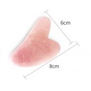 AcuTop Gua Sha akmens rozā kvarcs sejas masāžai 6x8