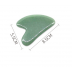 AcuTop Gua Sha akmens nefrīts sejas masāžai 5,5cm x 8.5cm