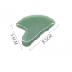 AcuTop Gua Sha akmens nefrīts sejas masāžai 5,5cm x 8.5cm