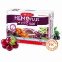 Terezia uztura bagātinātājs ar C vitamīnu, dzelzi un folskābi HEMOPLUS + FOLIC ACID, 60kaps.