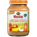 Holle BIO ābolu, banānu un aprikožu biezenis no 6 mēn. vecuma, 190g