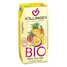 Hollinger BIO negāzēts multaugļu sulas dzēriens "Multi Sunrise", 0,2l