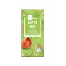 Vivani iChoc BIO vegānā šokolāde ar lazdu riekstiem Super Nut, 80g